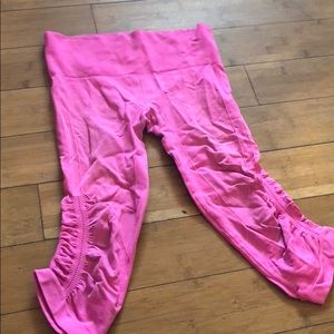 Pink Crop Lululemon Leggings